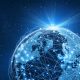 Digital globe with a connected global network